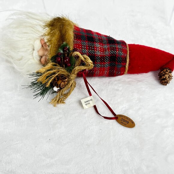 Santa's Collection 2009 Series Head Christmas Tree Ornament Ceramic Face - Picture 7 of 10